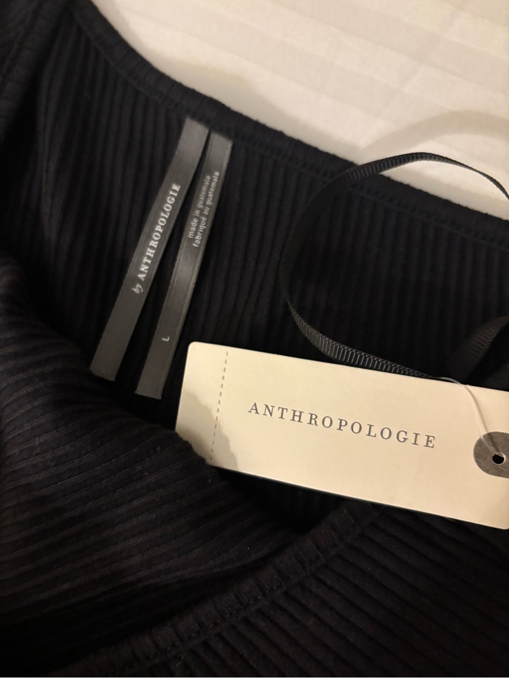 Anthropologie One-Shoulder Ribbed Top NWT - Picture 4 of 4